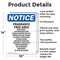 Signmission Fragrance Free Area Perfumes, 10 in W x Rectangle, Aluminum OS-2PACK-NS-A-1014-V-12905 - alternate 5